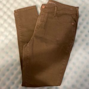 Army Green Mid Rise Rockstar Skinny Pants